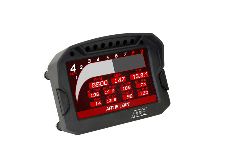 AEM CD-5G Carbon Digital Dash Display w/ Interal 10Hz GPS & Antenna — Photo - out of package