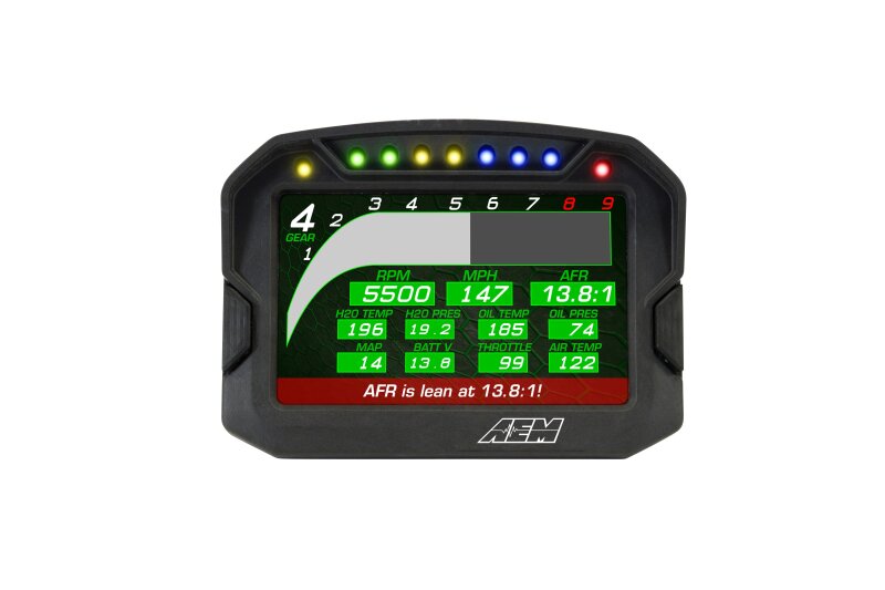 AEM CD-5G Carbon Digital Dash Display w/ Interal 10Hz GPS & Antenna — Photo - out of package