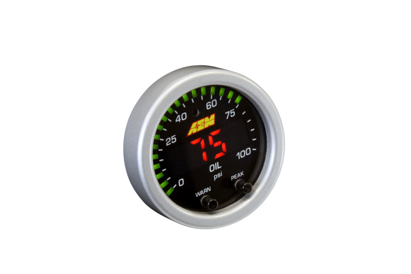 AEM X-Series Pressure 0-100psi Gauge Kit — Photo - out of package
