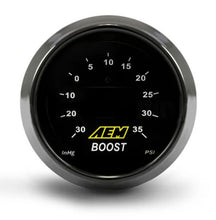 Load image into Gallery viewer, AEM 52mm Boost Digital Gauge -30-35psi — Photo - out of package