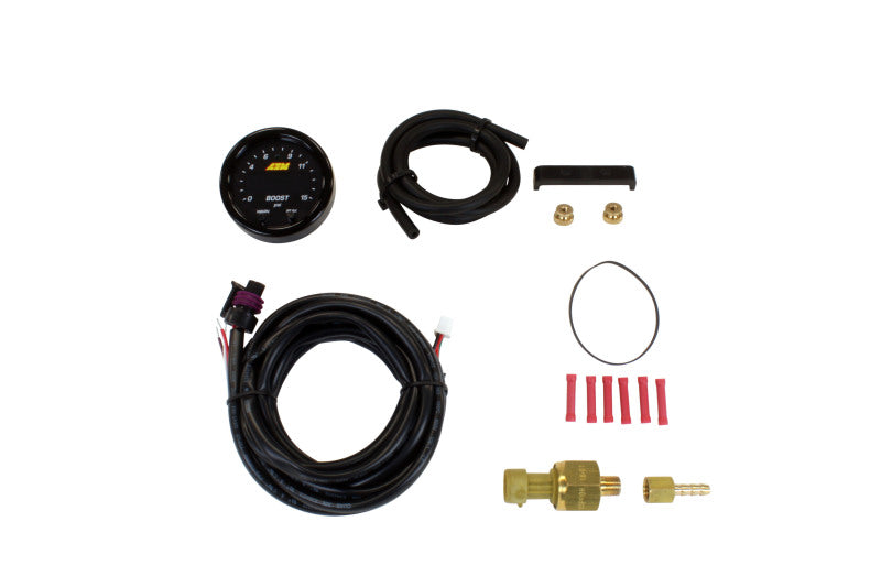 AEM X-Series Pressure 0-15psi Gauge Kit — Photo - Primary