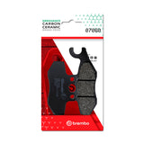 Brembo OE Piaggio X-Evo/Piaggio Mp3/Piaggio X10/Piaggio Medley Carbon Ceramic Brake Pad - Rear