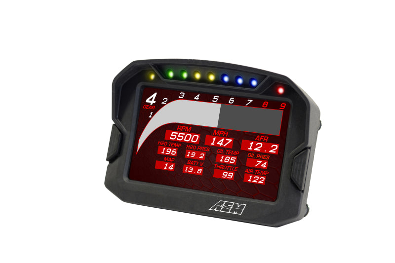AEM CD-5G Carbon Digital Dash Display w/ Interal 10Hz GPS & Antenna — Photo - out of package