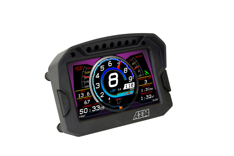 AEM CD-5G Carbon Digital Dash Display w/ Interal 10Hz GPS & Antenna — Photo - out of package