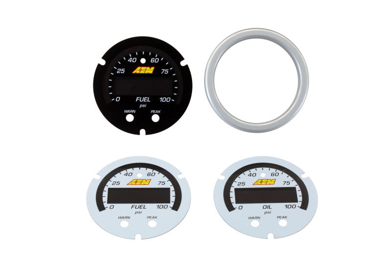 AEM X-Series Pressure Gauge Accessory Kit — Photo - out of package