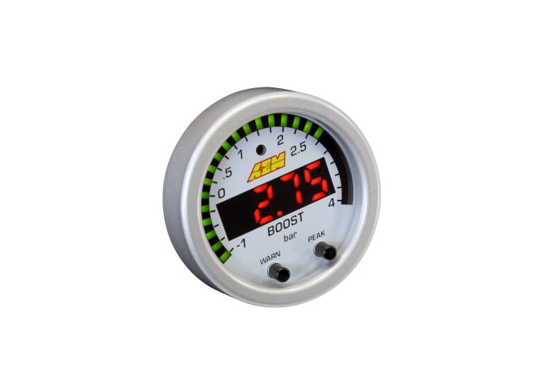 AEM X-Series Boost Pressure -30inHg 60psi Gauge Kit — Photo - out of package