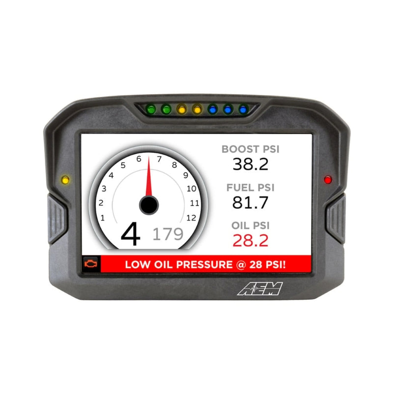 AEM CD-7 Non Logging Race Dash Carbon Fiber Digital Display (CAN Input Only) — Photo - out of package