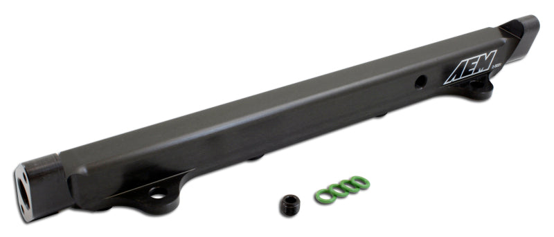 AEM 03-06 Evo 8 & 9 Black Fuel Rail — Photo - Primary