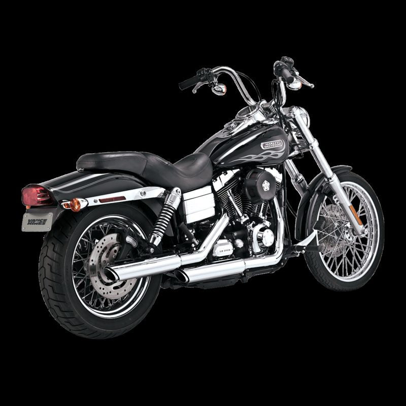 Vance & Hines HD Dyna 91-17 3In Twin Slash Slip PCX Slip-On Exhaust