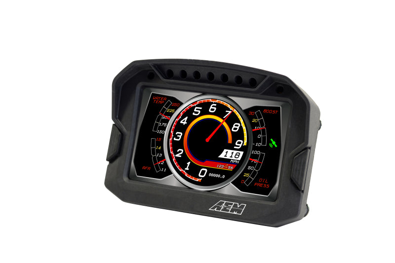 AEM CD-5G Carbon Digital Dash Display w/ Interal 10Hz GPS & Antenna — Photo - out of package