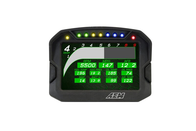 AEM CD-5G Carbon Digital Dash Display w/ Interal 10Hz GPS & Antenna — Photo - out of package