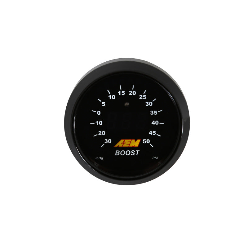 AEM 52mm Boost Digital Gauge -30-50psi — Photo - Primary