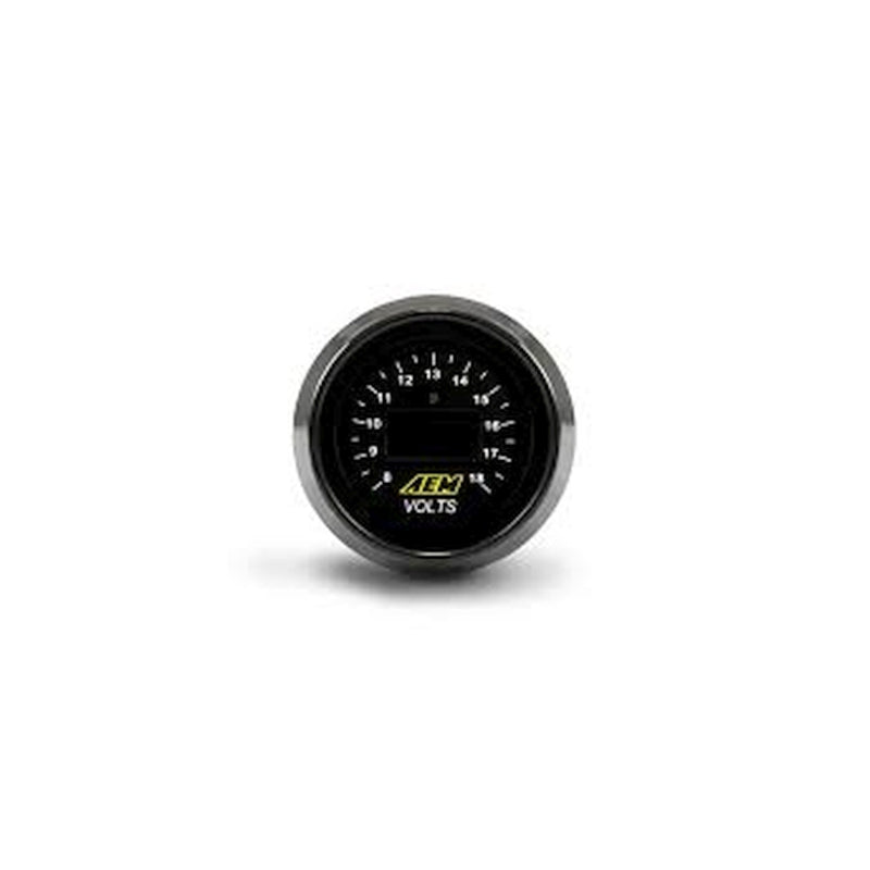 AEM 52mm Voltmeter Digital Gauge — Photo - Close Up