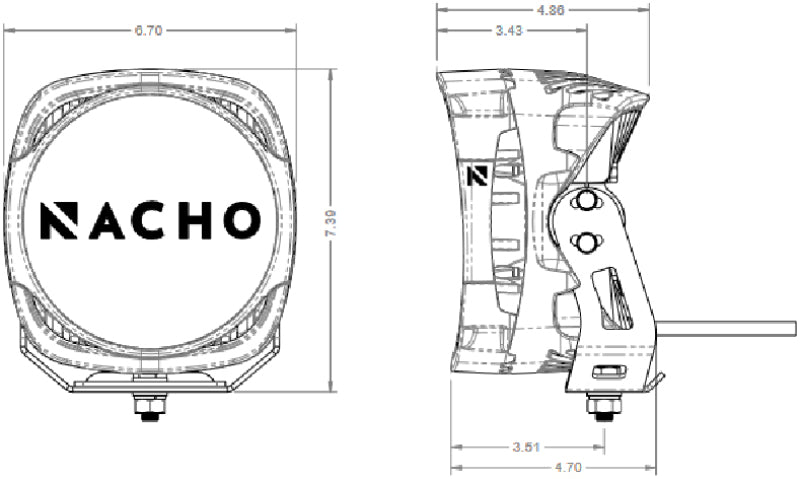 ARB Nacho Grande 4 Hi Spot Light