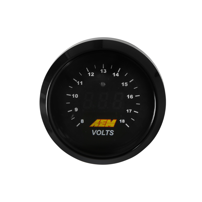 AEM 52mm Voltmeter Digital Gauge — Photo - Primary