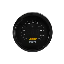 Load image into Gallery viewer, AEM 52mm Voltmeter Digital Gauge — Photo - Primary