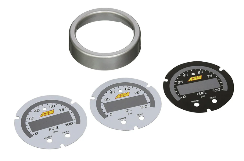 AEM X-Series Pressure Gauge Accessory Kit — Photo - out of package