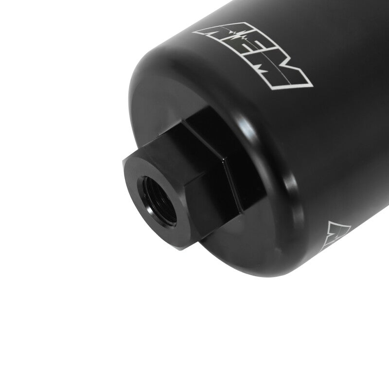 AEM 94-01 Acura Integra / 94-97 Honda Accord / 96-00 Civic / 97-01 Prelude Black Fuel Filter Kit — Photo - out of package