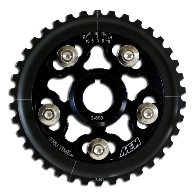 AEM 88-95 Honda Civic/ 93-95 Del Sol S & Si Black Tru-Time Cam Gear — Photo - Primary