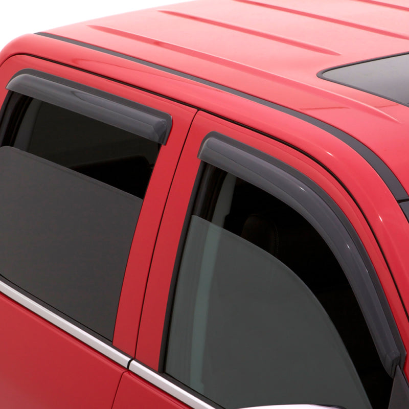 AVS 73-91 Chevy CK Crew Cab Ventvisor Outside Mount Window Deflectors 4pc - Smoke