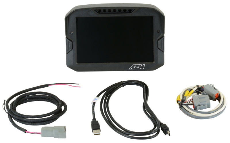AEM CD-7 Non Logging Race Dash Carbon Fiber Digital Display (CAN Input Only) — Photo - Primary