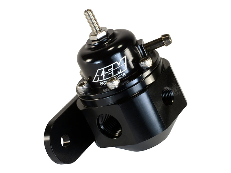AEM Universal Black Adjustable Fuel Pressure Regulator — Photo - out of package