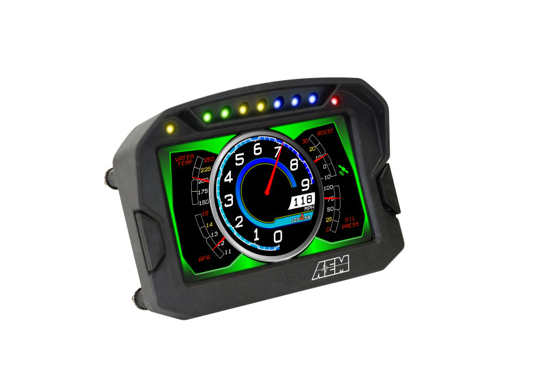 AEM CD-5G Carbon Digital Dash Display w/ Interal 10Hz GPS & Antenna — Photo - out of package