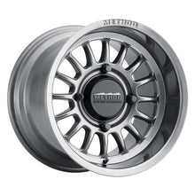 Load image into Gallery viewer, Method MR411 Bead Grip 15x7 / 5+2/38mm Offset / 4x136 / 106.25mm CB Gloss Titanium Wheel