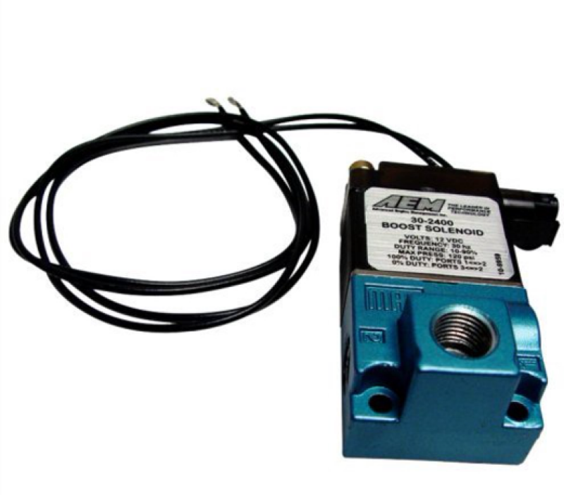 AEM Boost Control Solenoid — Photo - out of package