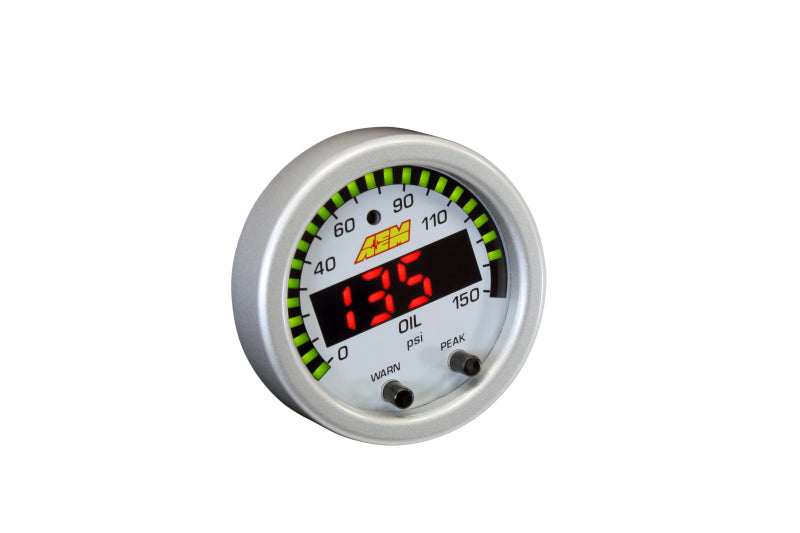 AEM X-Series 0-150 Oil Pressure Gauge Kit — Photo - out of package
