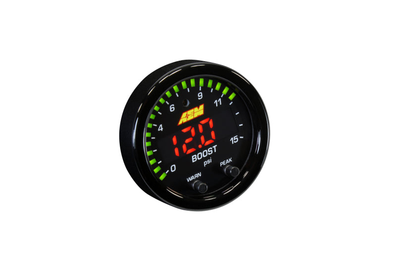 AEM X-Series Pressure 0-15psi Gauge Kit — Photo - out of package