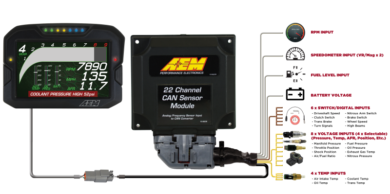 AEM 22 Channel CAN Expander Module — Photo - out of package