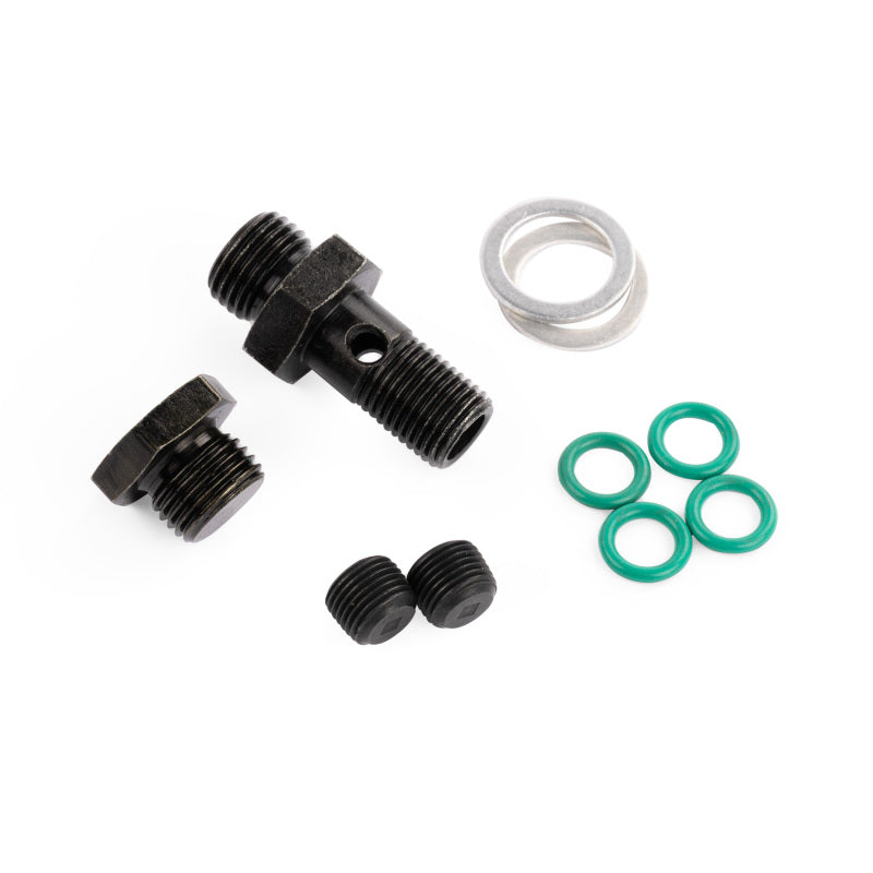 AEM 96-00 Civic CX/DX/LX/EX & 96-97 Del Sol S/Si Black Fuel Rail — Photo - out of package