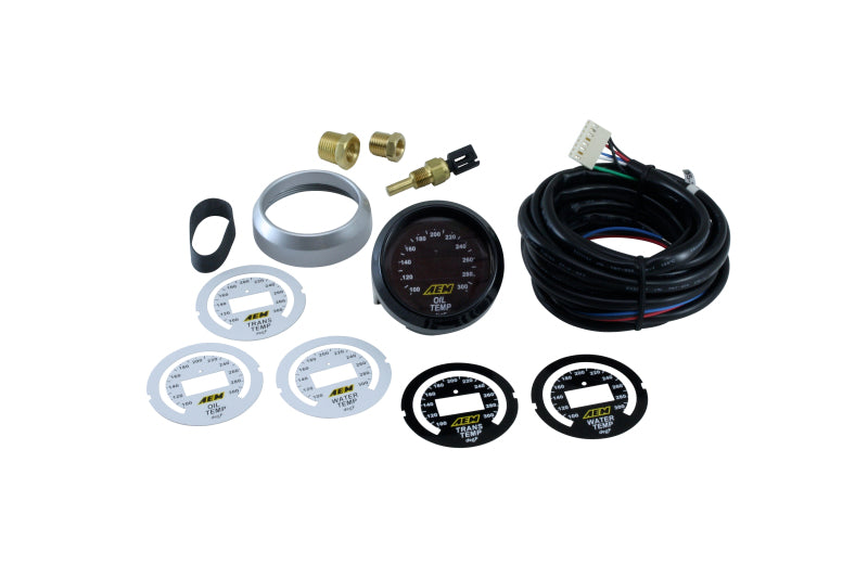 AEM 52mm Temperature (Transmission / Oil / Water) Digital Gauge — Photo - Primary