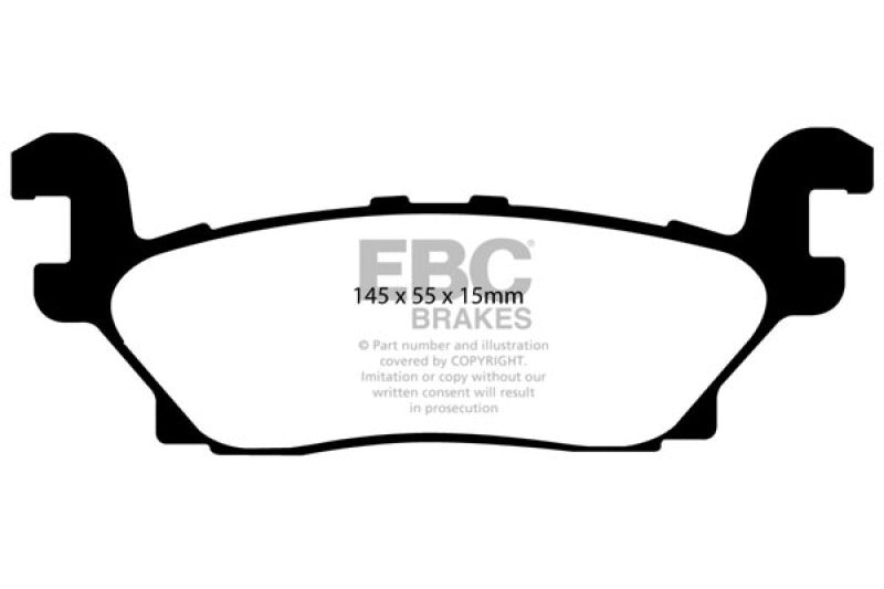 EBC 05-07 Hummer H3 3.5 Yellowstuff Rear Brake Pads