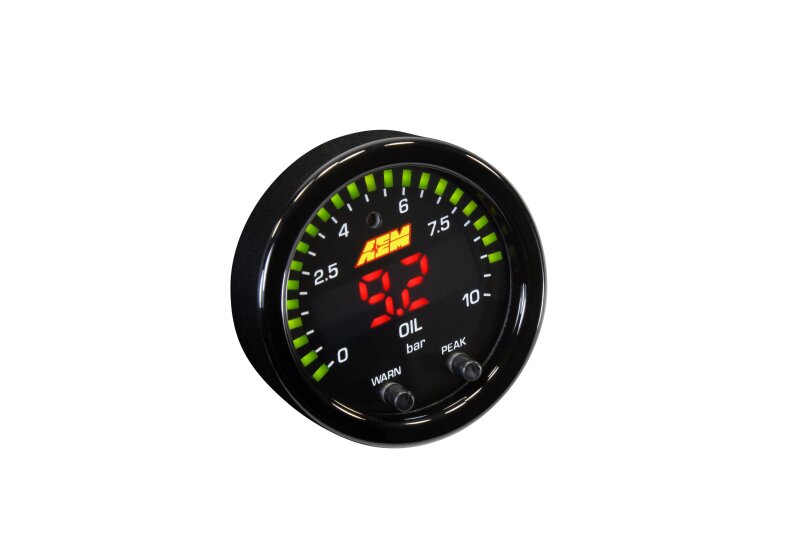 AEM X-Series 0-150 Oil Pressure Gauge Kit — Photo - out of package