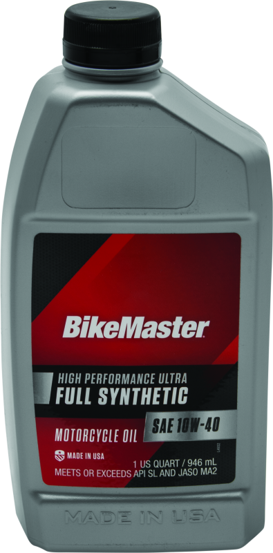 BikeMaster 10W40 Full Synthetic Oil - Quart