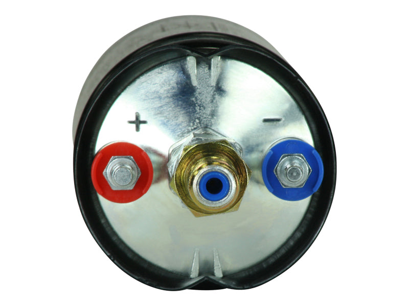 AEM 400LPH High Pressure Inline Fuel Pump - M18x1.5 Female Inlet to M12x1.5 Male Outlet — Photo - out of package
