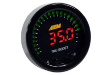 Load image into Gallery viewer, AEM X-Series Tru-Boost Controller Gauge w/ Boost Control Solenoid 80PSIg Internal MAP Sensor — Photo - Primary
