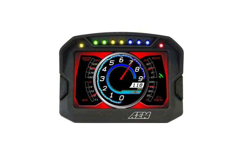 AEM CD-5G Carbon Digital Dash Display w/ Interal 10Hz GPS & Antenna — Photo - out of package