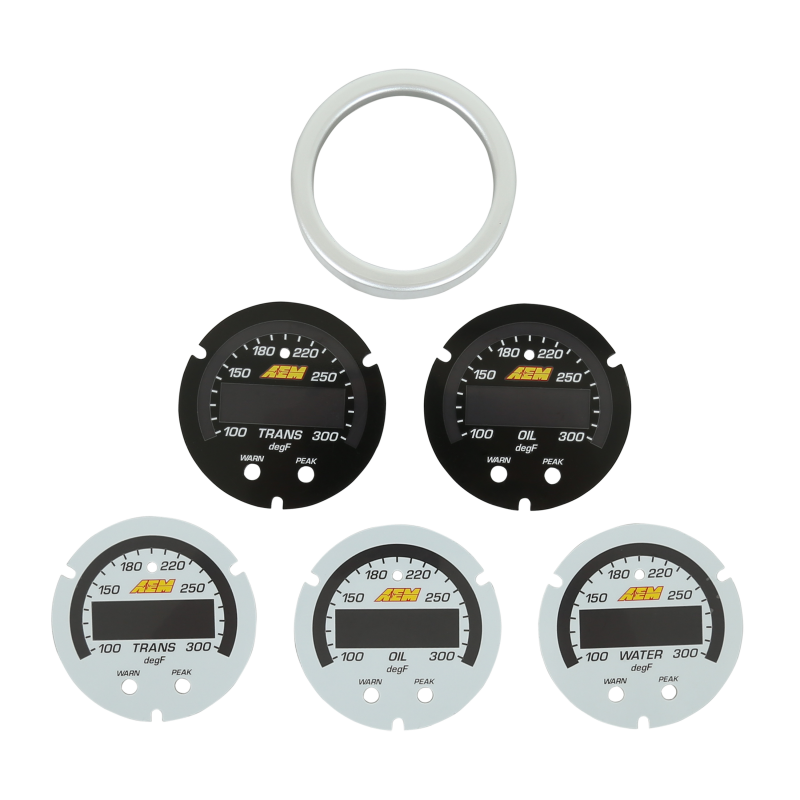AEM X-Series Temperature Gauge Accessory Kit — Photo - Primary