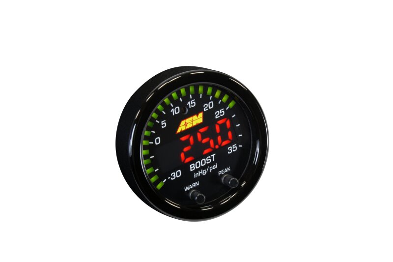AEM X-Series Boost Pressure -30inHg 35psi Gauge — Photo - out of package