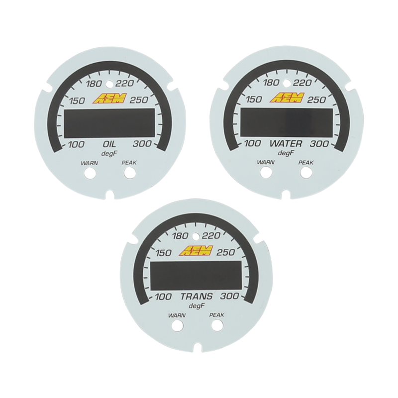 AEM X-Series Temperature Gauge Accessory Kit — Photo - out of package