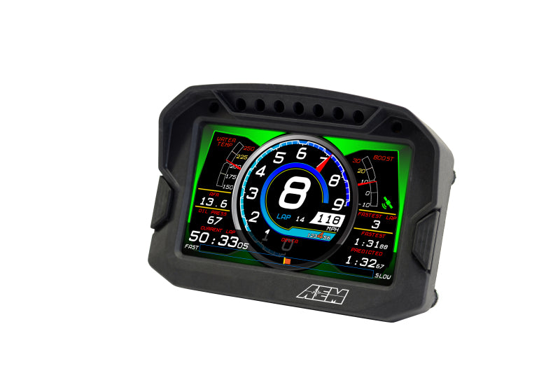 AEM CD-5G Carbon Digital Dash Display w/ Interal 10Hz GPS & Antenna — Photo - out of package