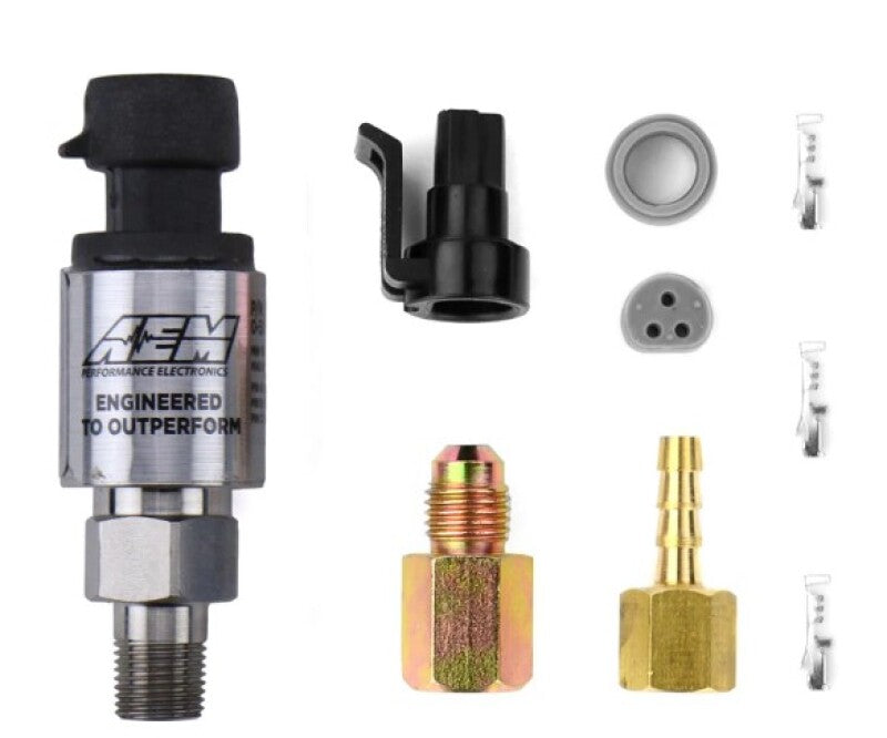 AEM 6.5 BAR MAP or 100 PSIG Stainless Steel Sensor Kit — Photo - out of package