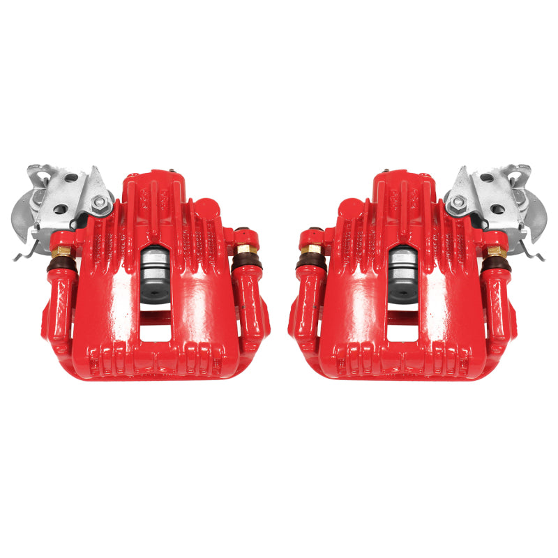 Power Stop 93-97 Chevrolet Camaro Rear Red Calipers w/Brackets - Pair