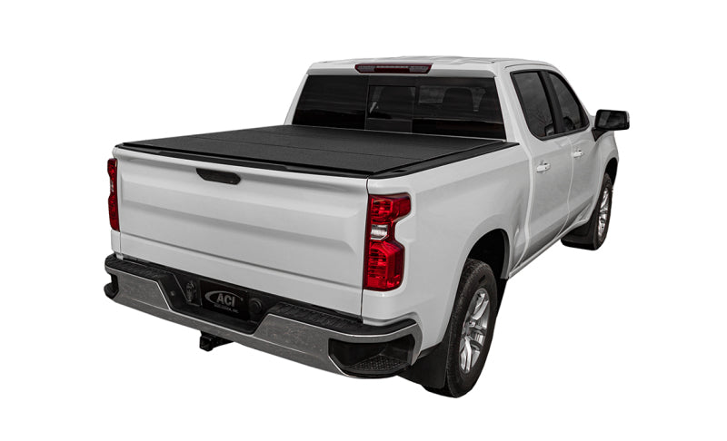 Access LOMAX Tri-Fold Cover Black Urethane Finish 19+ Chevrolet Silverado 1500 - 5ft 8in Bed — Photo - Primary