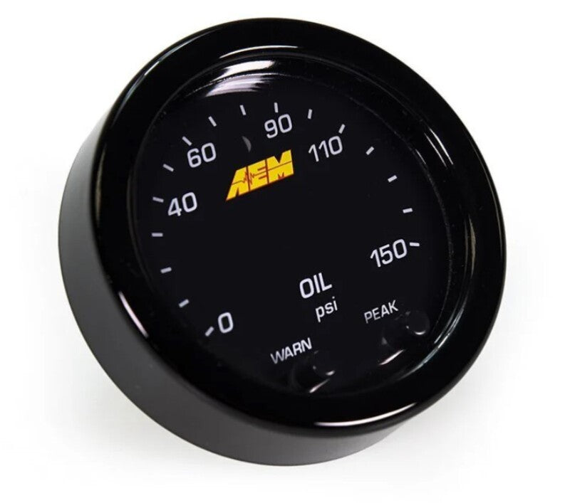 AEM X-Series 0-150 Oil Pressure Gauge Kit — Photo - out of package