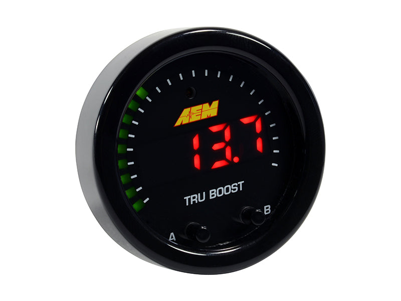 AEM X-Series Tru-Boost Controller Gauge w/ Boost Control Solenoid 80PSIg Internal MAP Sensor — User 1