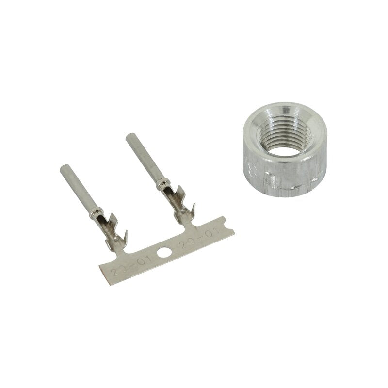 AEM Universal 1/8in PTF Water/Coolant/Oil Temperature Sensor Kit w/ Deutsch Style Connector — Photo - out of package